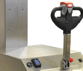 Powered Mobile Straddle Stacker Control Arm, METO Systems